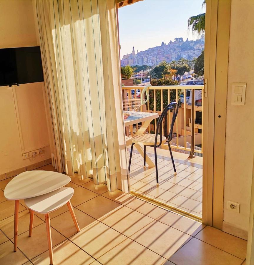 Menton Seaside Studio: Quiet Retreat with Balcony and AC Exterior photo
